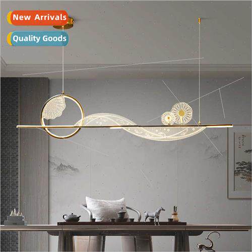 New Chinese high-end full copper living room ceiling light 2