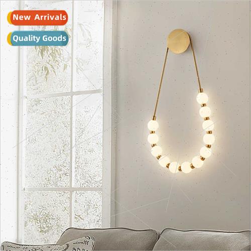 Scandinavian modern minimalist creative bedside wall lamp cr