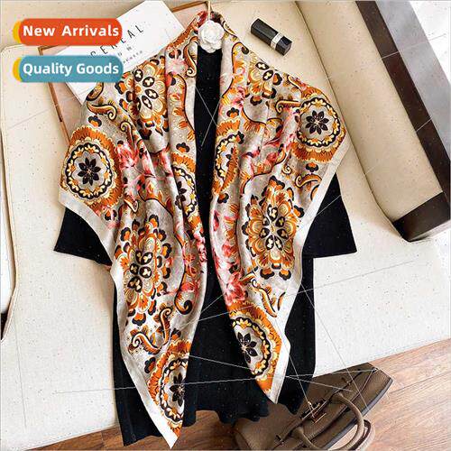 2021 new Korean printing 90 fashion large square scarf femal