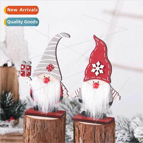 New Christmas decorations assembled wooden painted old man o