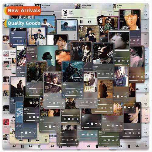 63 popular singer music player stickers luggage laptop cell