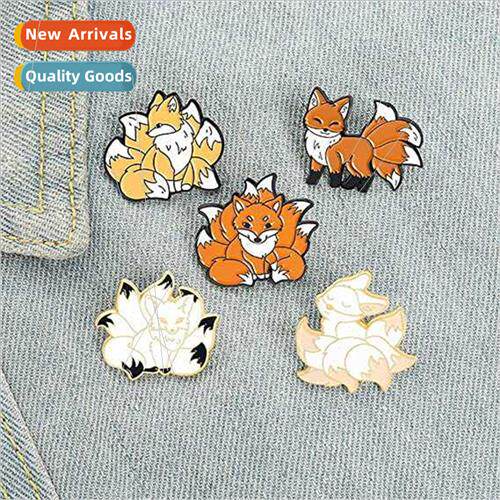 New cartoon creative nine-tailed fox series modelling alloy