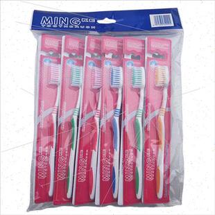 12pcs OPP bagged toothbrushes individually packaged adult so