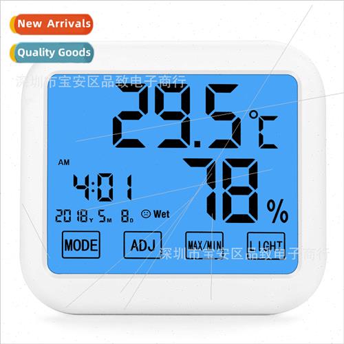 Touch Screen Electronic Temperature Humidy Meter High Precis