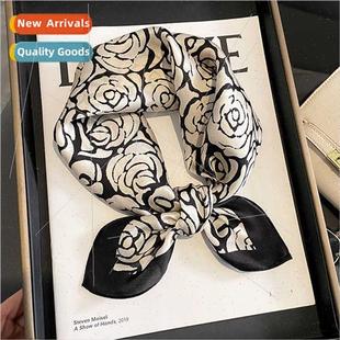 warm new female fall mulb scarf winter silk Korean camellia