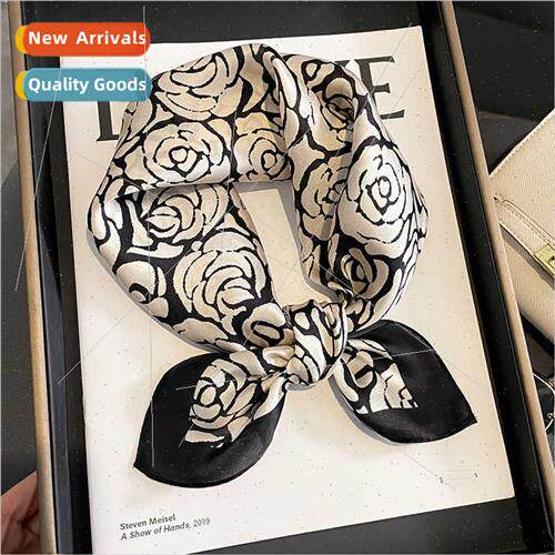 Korean  fall winter warm new camellia silk scarf female mulb