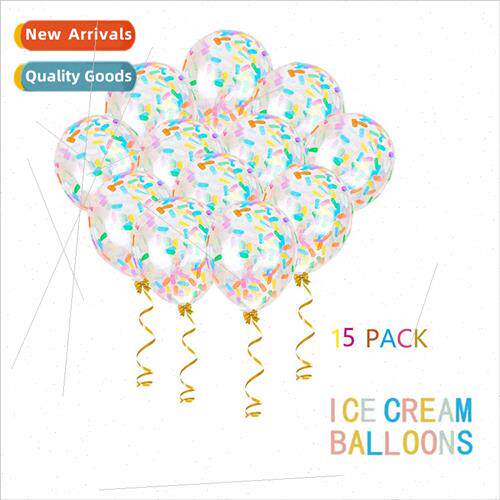 12 inch long strip confetti balloon wedding decoration ice c