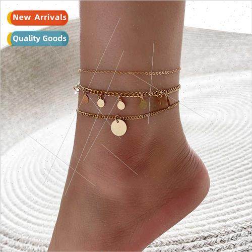 Jewelry Fashion Hundred Geometric Round Sequins Pendant Mult