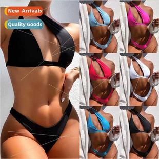 Solid Color Spl One 76364 Swimsu Europe New Bikini