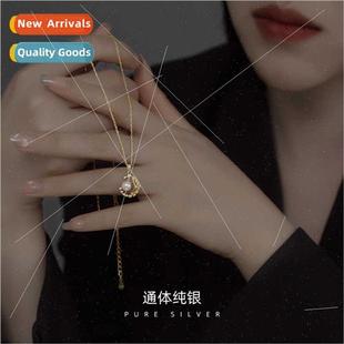 female shell beads S925 pearl necklace synthetic moon silver