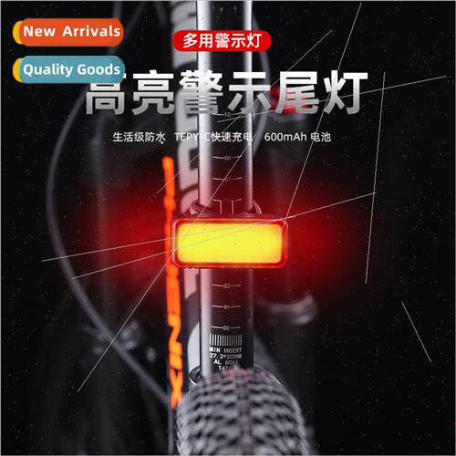 New Bike ght Tail ght Type-C Rechargeable Outdoor Pen Clip O