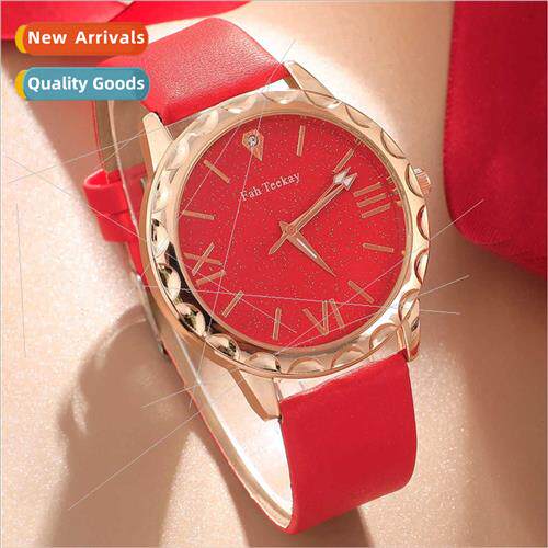 New disc quartz watch ladies ins Korean simple niche fashion