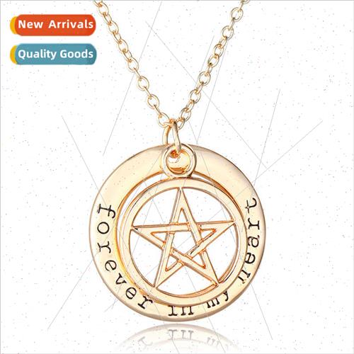 Europe Jewelry Hundreds Double Loop Star Letter Gold lver ng