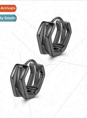 Geometric interlocking earrings men nd intertwined earrings