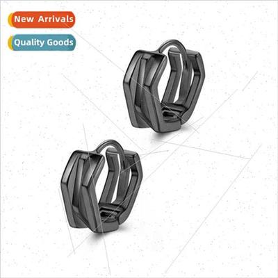 Geometric interlocking earrings men nd intertwined earrings