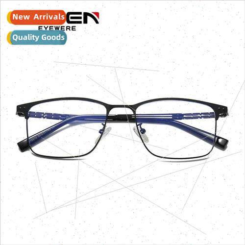new metal eyebrow eyeglasses frame men ultra-light half-rim