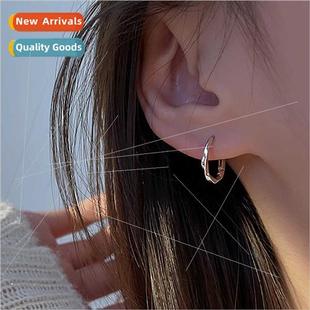 female niche vegetarian ear tide buckle new Irregular 2023