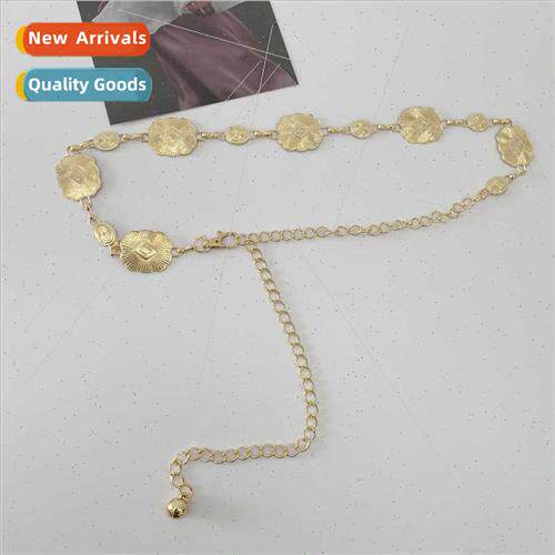Women mple Hundred Dress Golden Ethnic Iron Chain Fashion Sk