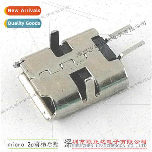 micro 2p female chassis connector front plug rear post micro