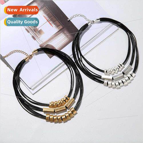 Fashion Hundred Necklace Europe Copper Tube Multi-Layered Co