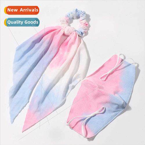 New Tie-Dye MouthPCS Hair Bands Set Winter Fashion Solid Col