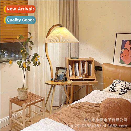 Japanese retro floor lamp pleated bedroom storage one vertic