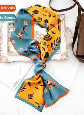 Spring versatile long silk scarf hair bfemale decorative thi