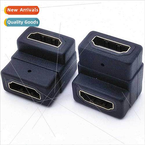 Gold-plated HDMI  Female to Female Right Angle 90 Degree Elb