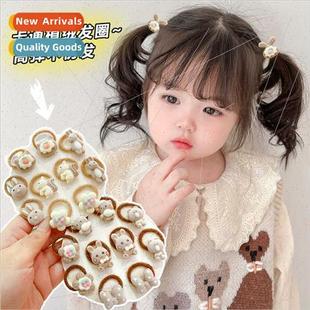 baby hai hair hurt not does head children rope tie Baby