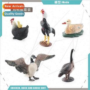 Duck Goose Animal Farm Mother Chicken Model Fig Poultry