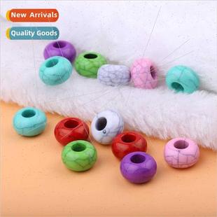material jewelry accessories Handmade hole diy large beads