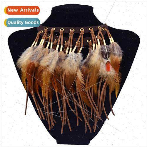 Europe fashion jewelry xury feather fake collar necklace col