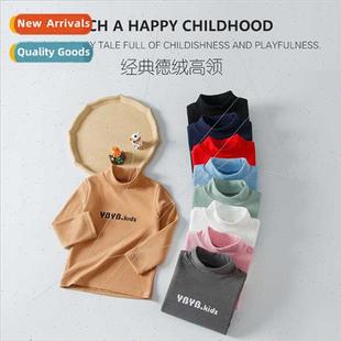Underwear Boys Warm Children Onepcs Velvet Comtable Tops