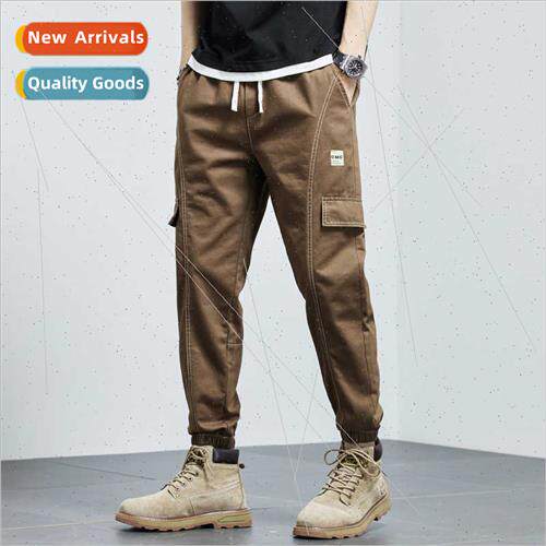 Japanese work pants men spring tide loose boys spring fall