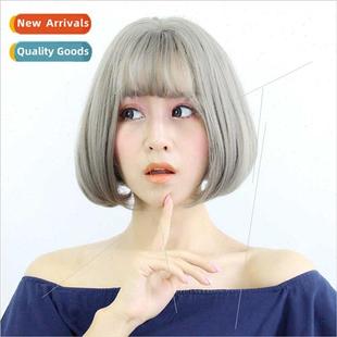 wig female air simulation bang scalp hair Korea short