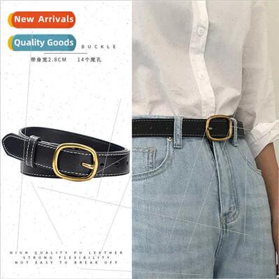 Ins HK women belt simple pants belt female versatile fashion
