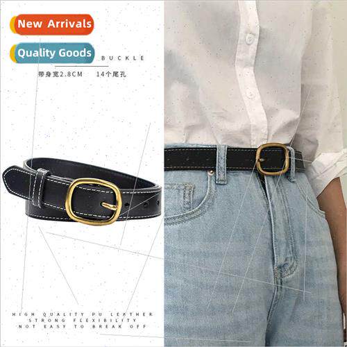 Ins HK women belt simple pants belt female versatile fashion