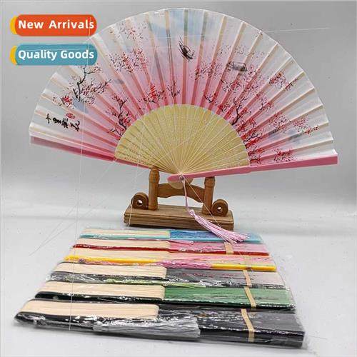 Ancient folding a smile fan at any time portable summer heat