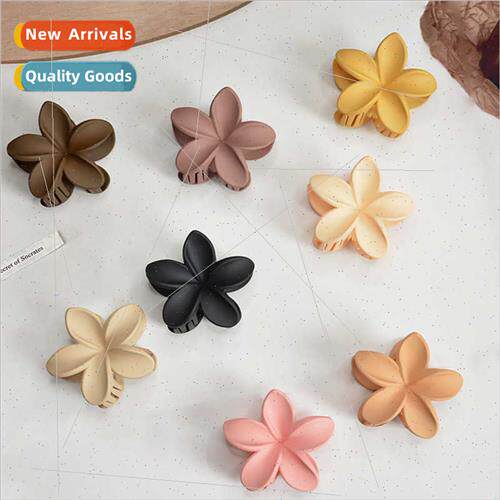 Cute petal flower hair clips back head hair grip clip plate