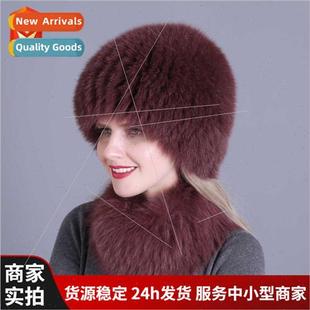 winter fox fall hat Korean set children neck Fur hair