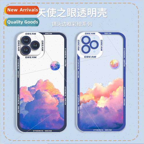 Colorful Clouds Apple Phone Case iphone15 Transparent Phone