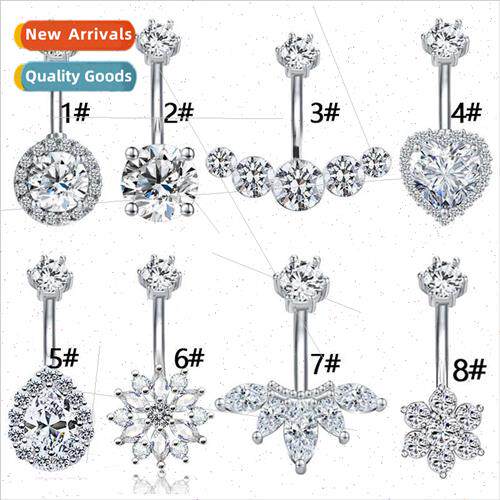 Europe fashion water drop round heart zirconia flower variet