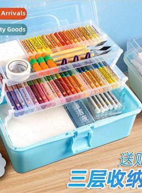 Multifunctional storage box art tools transparent storage bo