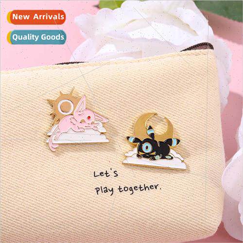 New cartoon cute sweet elf small animal couple badge pin ind