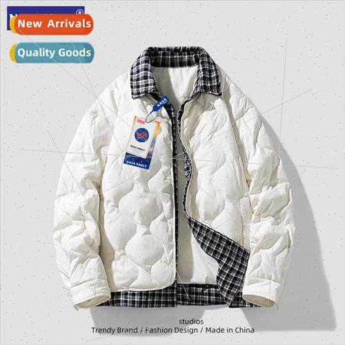 lapel down jacket men new winter fake twoPCS duck down warm
