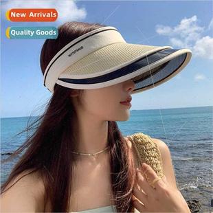 female Japanese fashion 2023 brim hat grass sunscree Korean