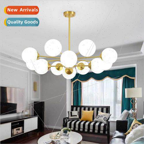 Magic bean chandelier full copper Scandinavian lamps lantern