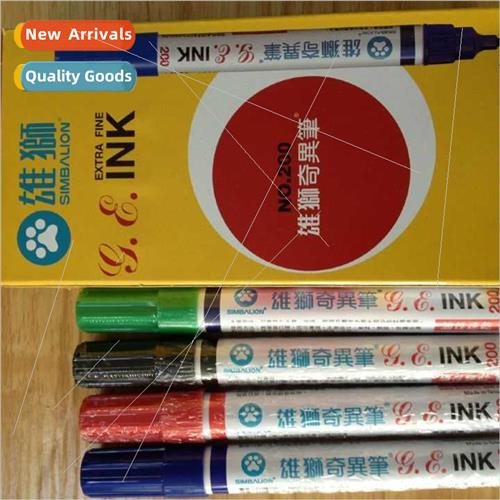Taiwan on Genuine NO.200 Oil-based Pen Kiwi Pen Fine Charact