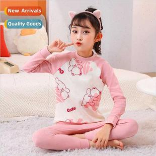 winter new set Children underwear fall cotton 2023 collar