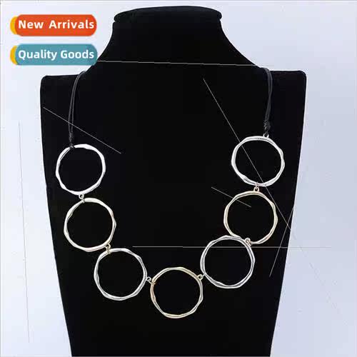 Popular Europe Geometric Peach Heart Necklace Wood+Alloy Sna